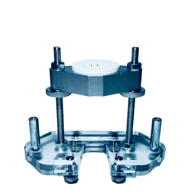 For  Silver Wire Inlay Slotted Cleaning Bottom, Anti-shake Thread Machine Auxiliary Bracket, Curved Flat Surface
