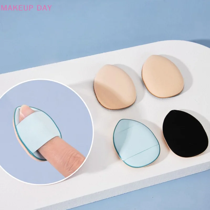 10Pcs Mini Size Finger Puff Set Makeup Sponge Concealer Foundation Detail Puff Professional Cosmetic Cushion Puff Makeup Tools