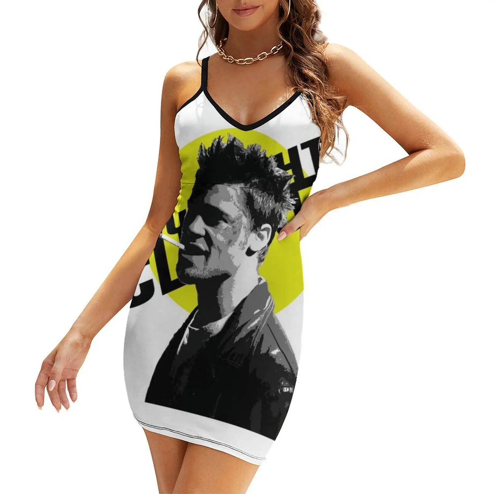 

fight club pop art Sling Dress cute dress dresses summer woman 2025 luxury evening dresses 2025