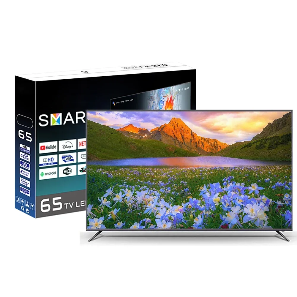 Full Screen Display 65inch Smart TV Television Voice Remote Control TV 65 75 85 Inch TV Price