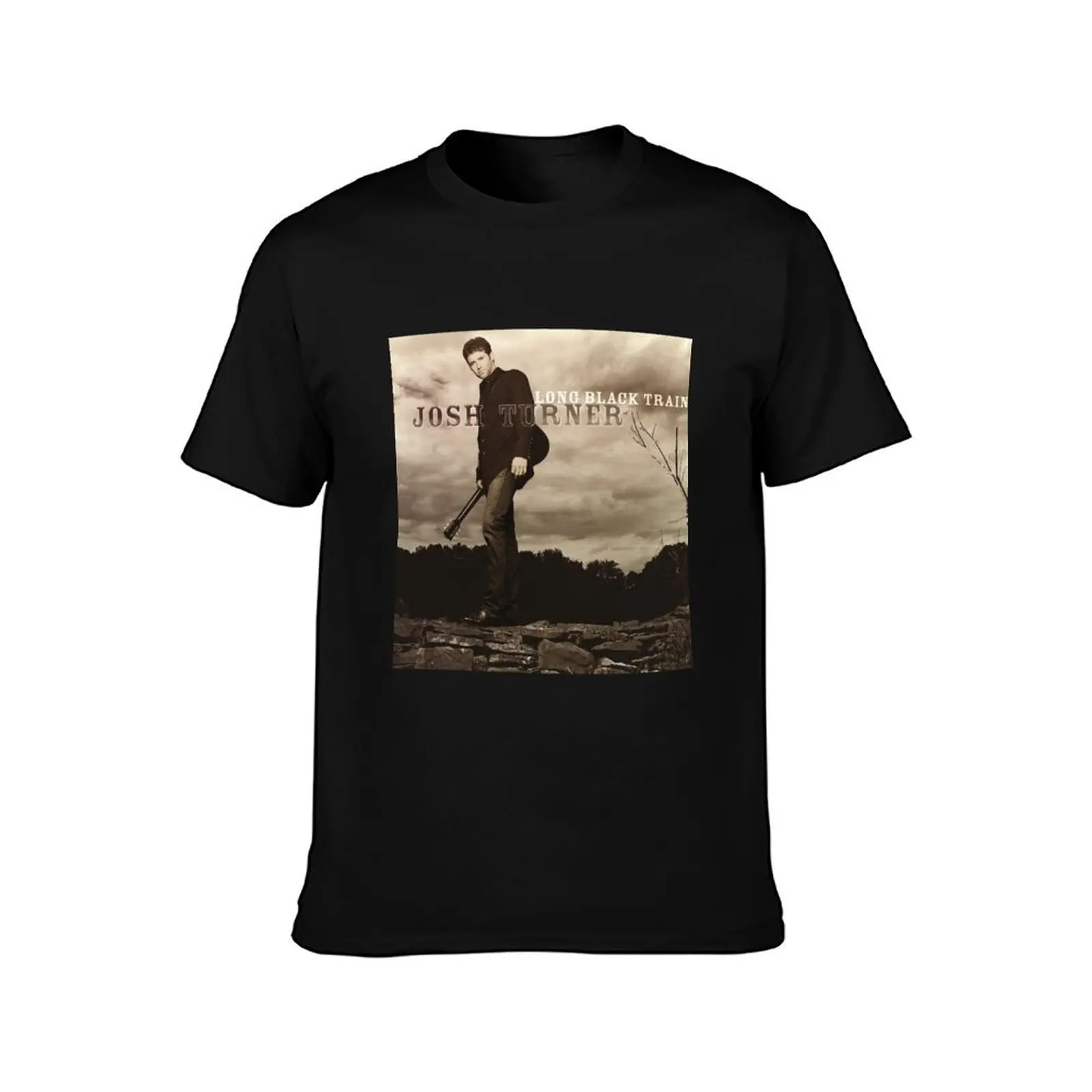 Josh Turner long black train T-Shirt Lightweight Basic Short Sleeve Shirt T-Shirt