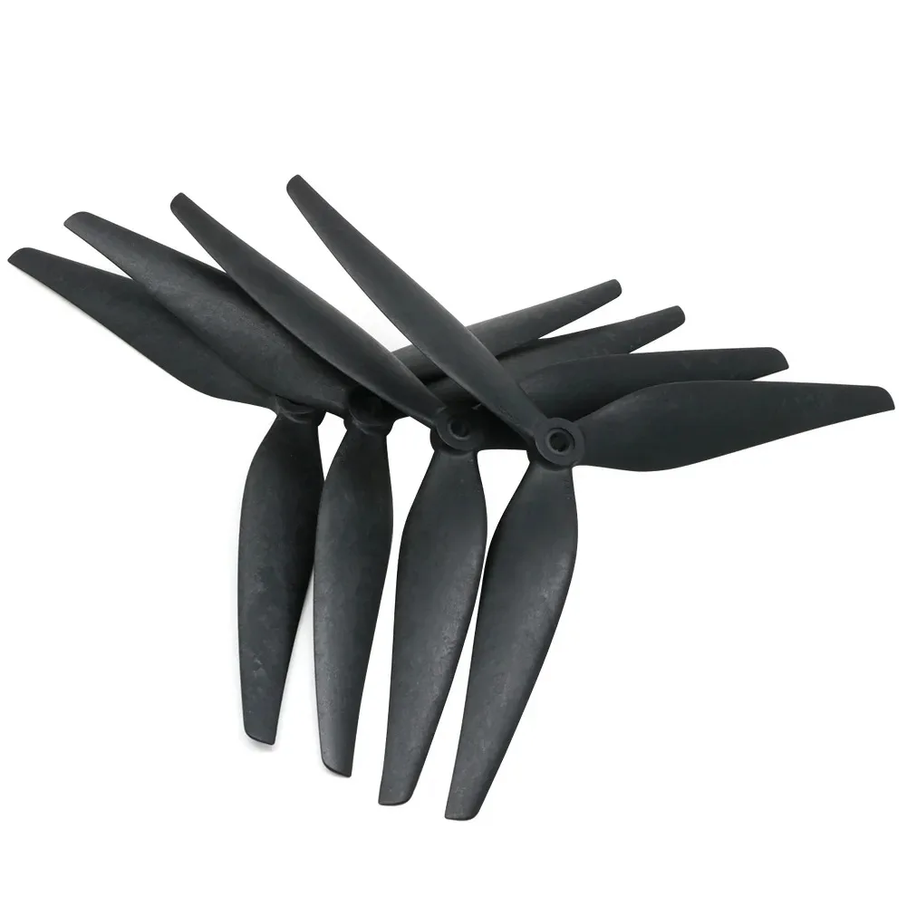 2 Pairs 10x5x3 9x5x3 10x4.5x3 3-Blade Black Carbon Reinforced Nylon Propellers for RC FPV Drone 10inch 9inch