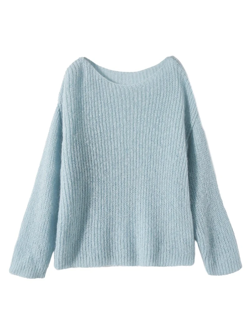 Women's Clothing Dropped shoulder loose versatile sweater 0119