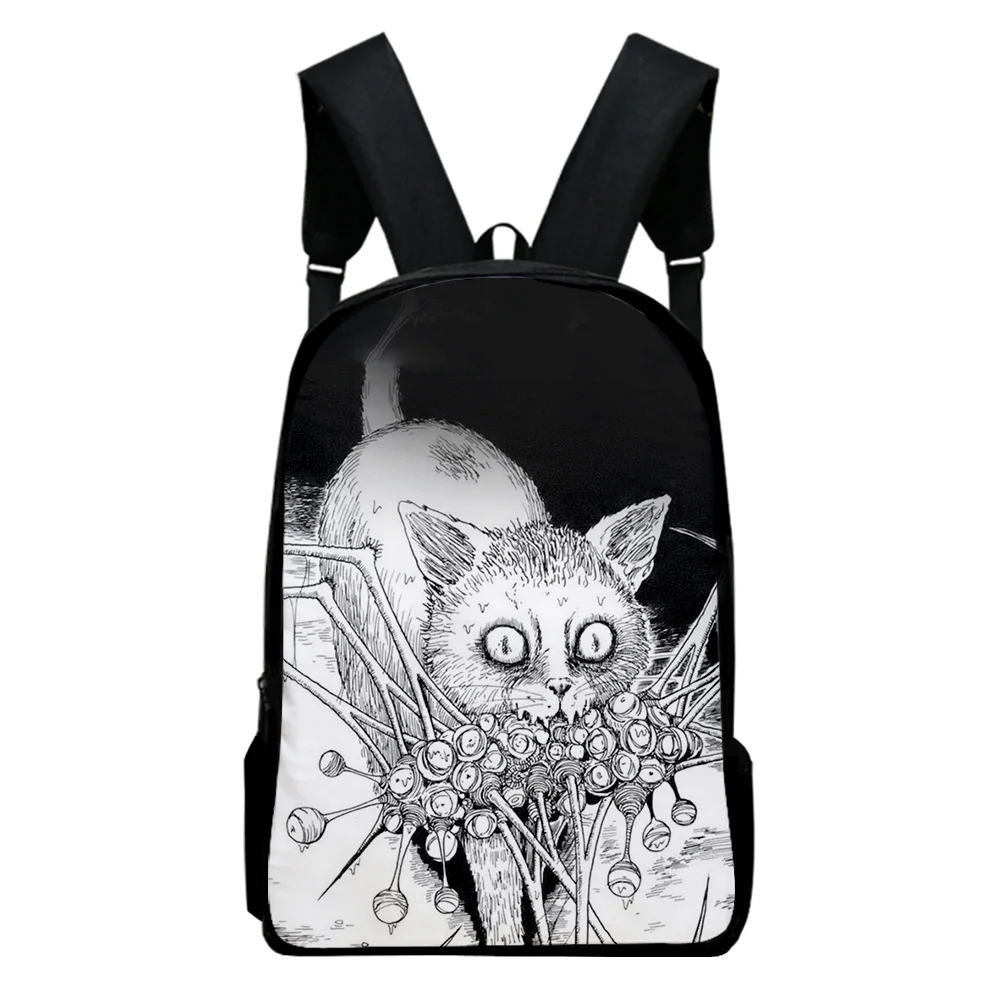 Manga Junji Ito Maniac Japanese Tales of the Macabre Backpack School Bag Adult Kids Bags 2023 Casual Style Daypack