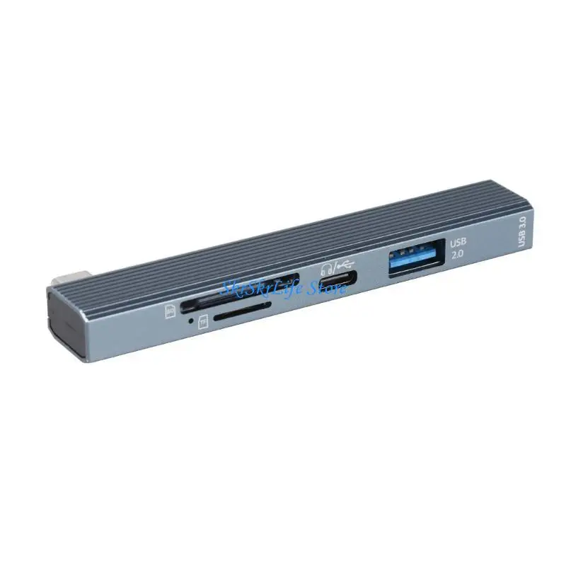E65E USB C Hub Multiport -Splitter -Adapter mit Kartenleser -Adapter USB USB 2.0