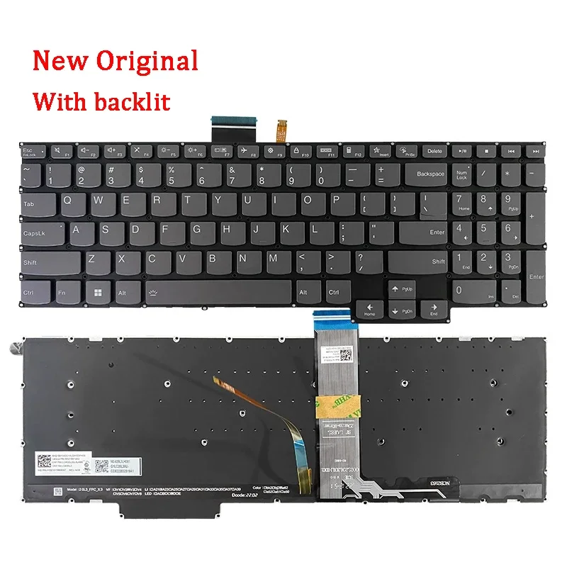 New Laptop Rreplace Keyboard Compatible for LENOVO Pro 16RTX 16ACH/16IHU 2021 YOGA 16S ACH 2022