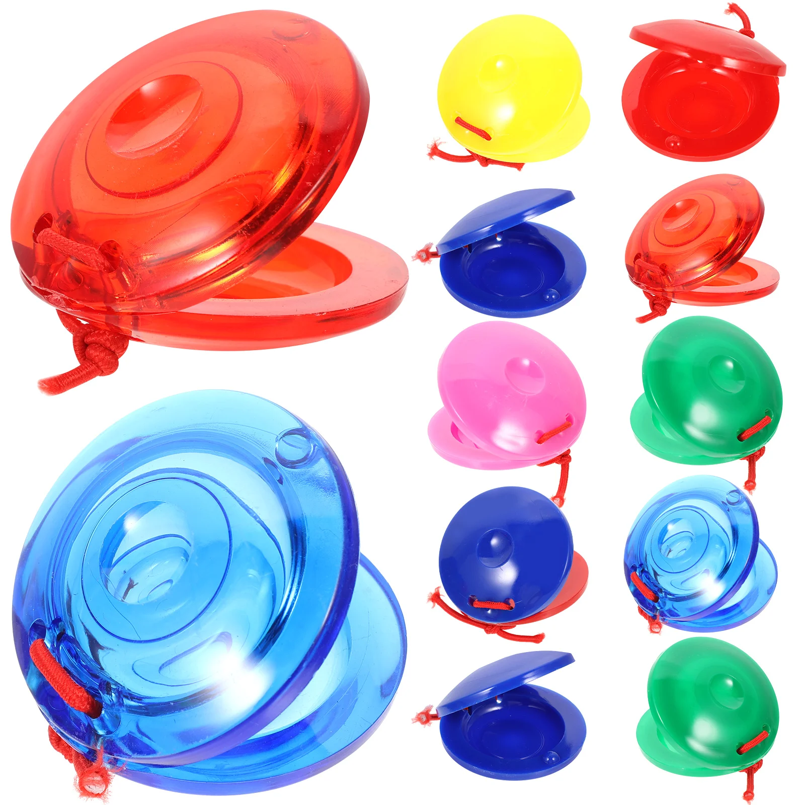 

24 Pcs Plastic Castanets Musical Toys for Kids Early Educational Percussion Rhythm Children Instruments Preschool Creative