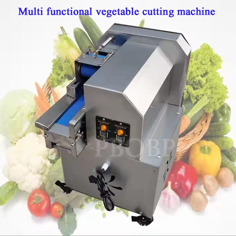 PBOBP Vegetable Cutting Machine Electric Potato Onion Slicer Commercial Automatic Adjustable Thickness