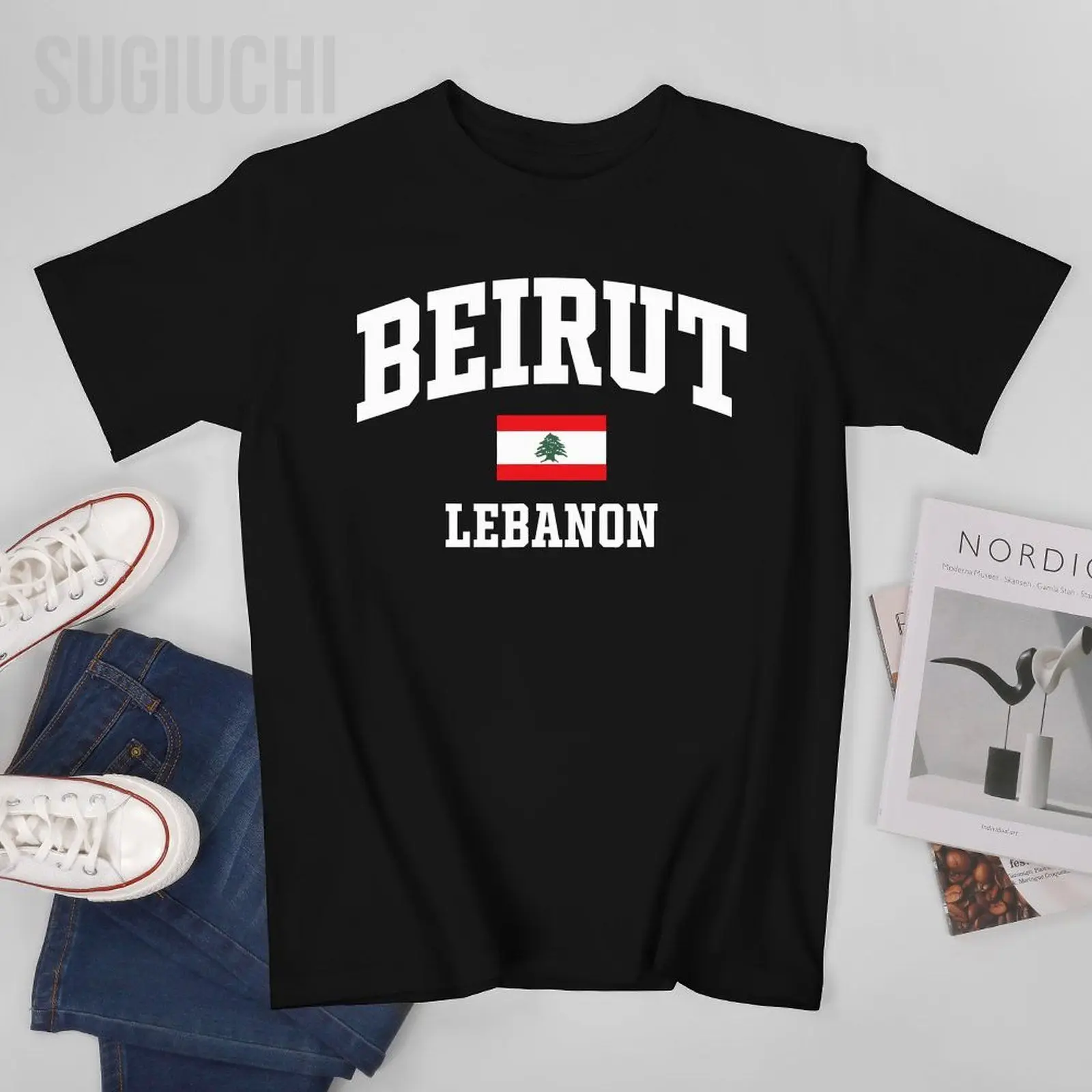 Unisex Men Beirut Lebanon Capital Tshirt Tees T Shirts Women Boys 100% Cotton T-Shirt