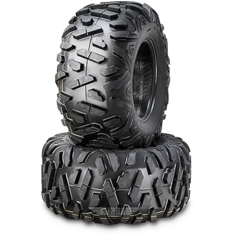 UTV ATV Tires 25x12-9 305/65-9 6PR Non-Directional Tread Deep 0.79 in Rim Protection Shoulder Lugs Dirt Mud Rock Desert Trail Us