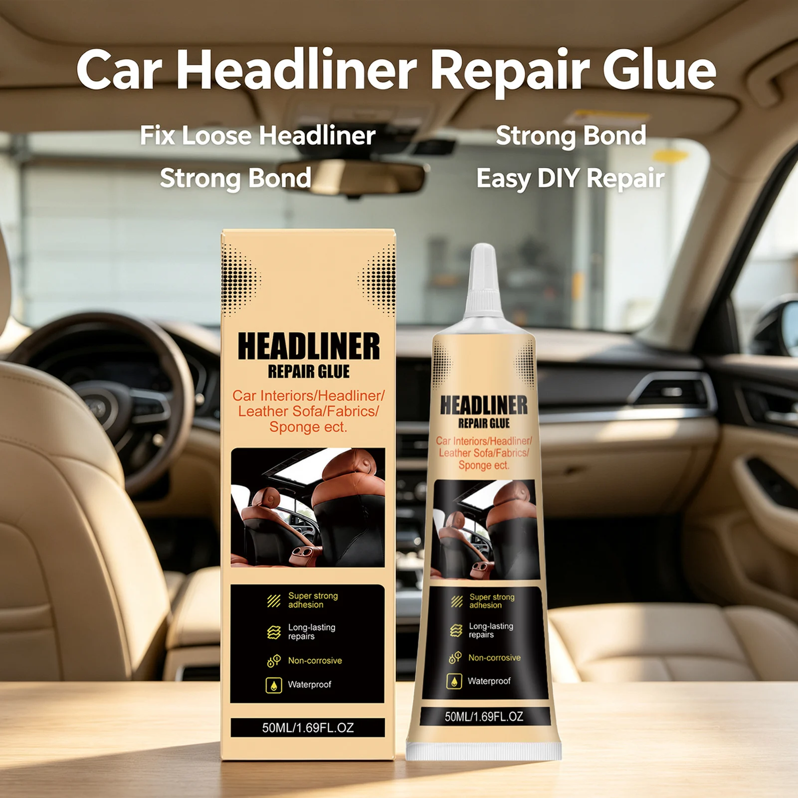 Car Headliner Repair Adhesive - Fabric Glue Bond review and price