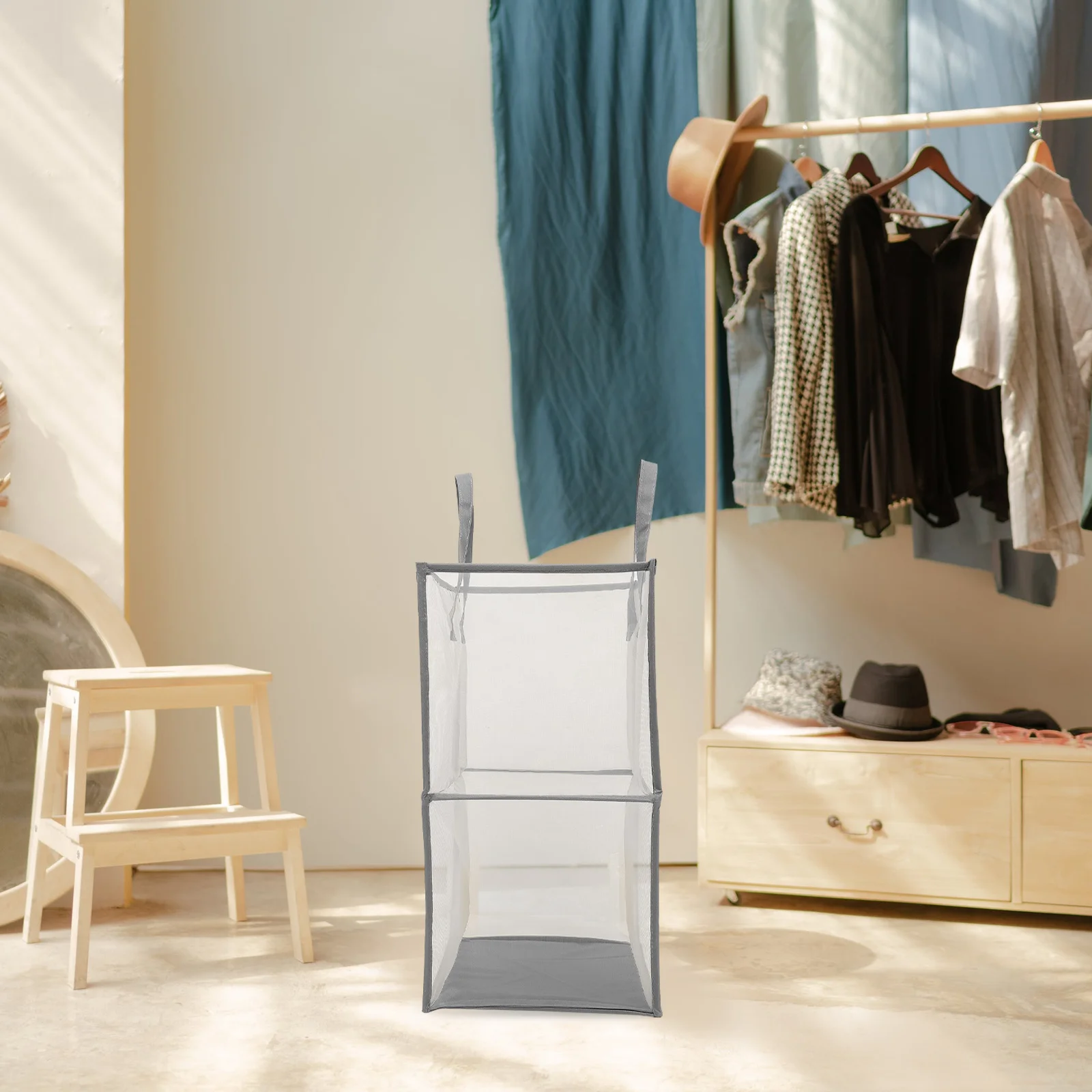 

Foldable Laundry Basket Large Capacity Mesh Hamper For Clothes Storage Breathable Organizer Liner Replacement