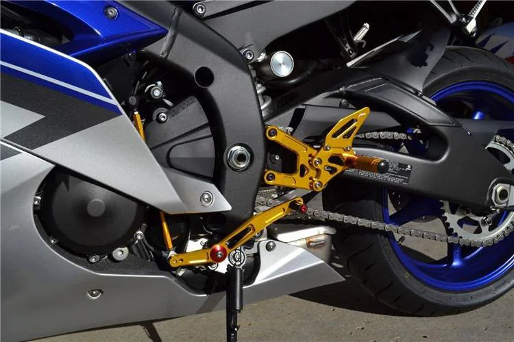 Motorcycle CNC Adjustable Rear Set Rear Set Foot Rest For YAMAHA R6 2006 2007 2008 2009 2010 2011 2012 2013 2014 2015 2016