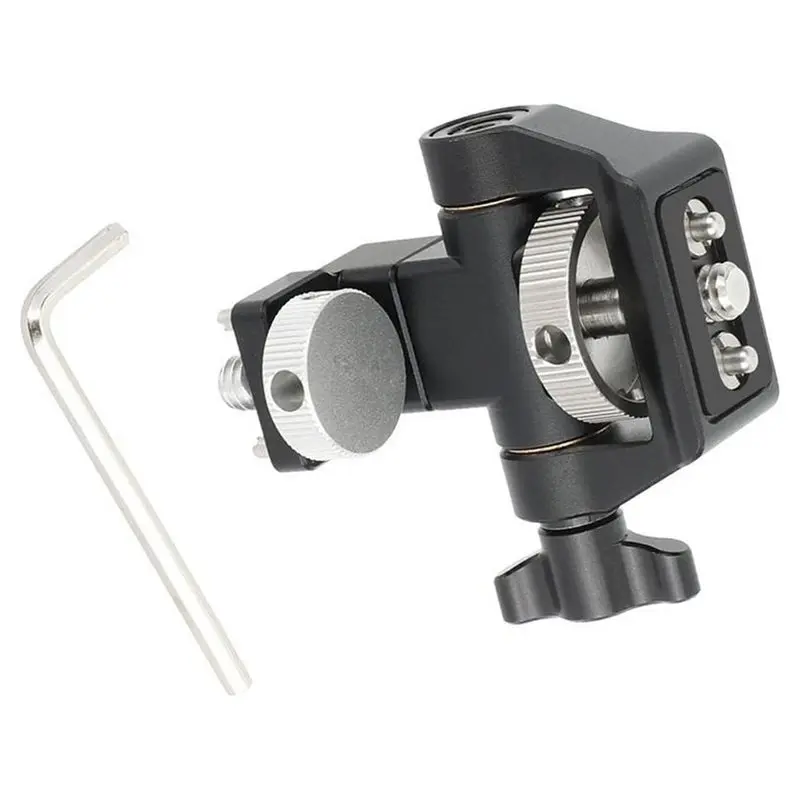ABZZ-Anti-Twist Camera Monitor Mounting Bracket, Adjustable Design 360° Rotation& 180° Tilt Suitable For 5