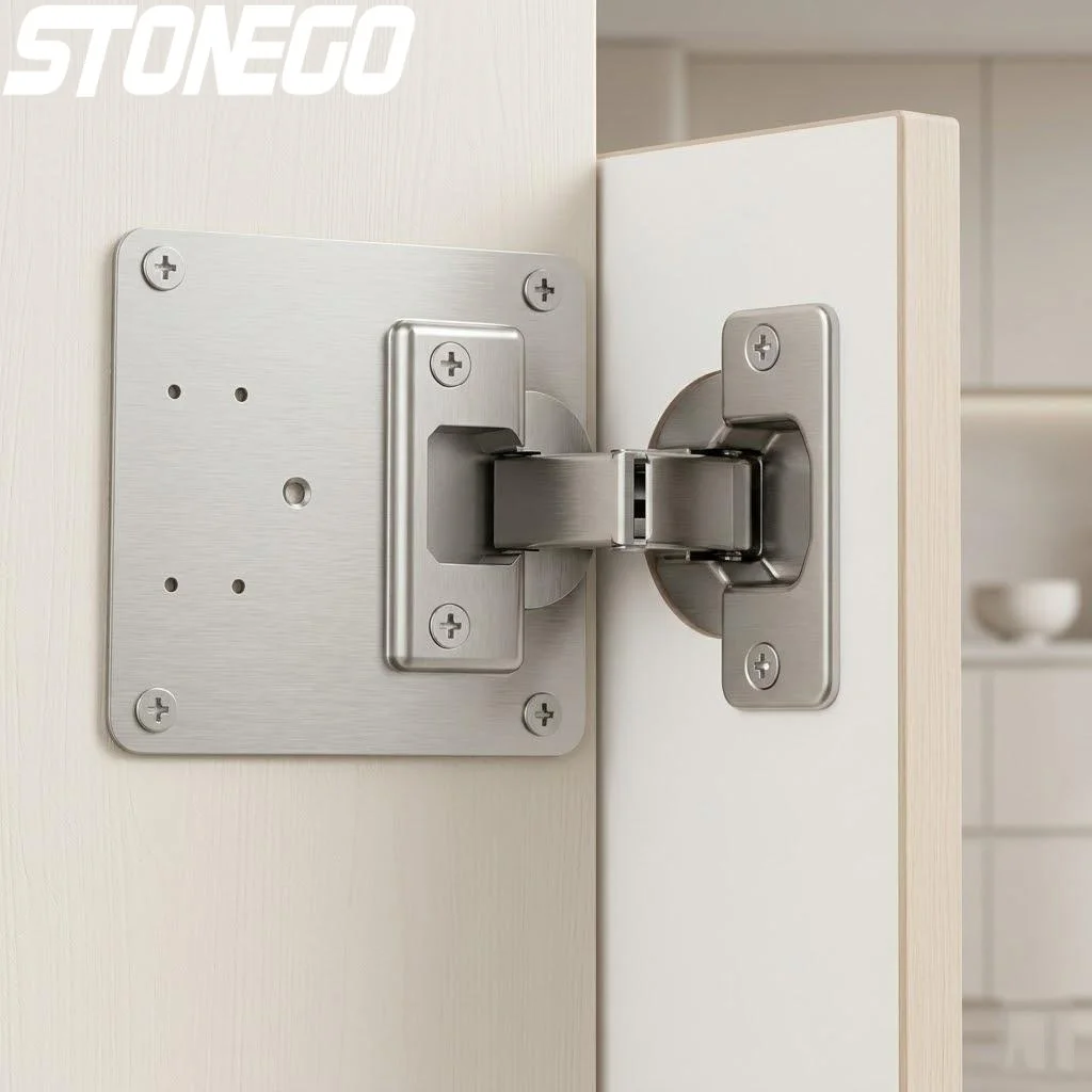 Stainless Steel Cabinet Hinge Repair Plate Furniture Drawer Door Support Folding Table Hardware