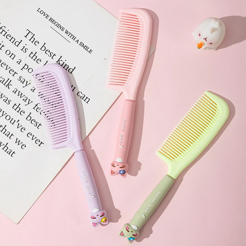 

Portable Comb Cartoon Soft Silicone Combs Hair Styling Comb Hairbrushes Cute Comb Hairdressing Comb Hair Brush For Girls Travel