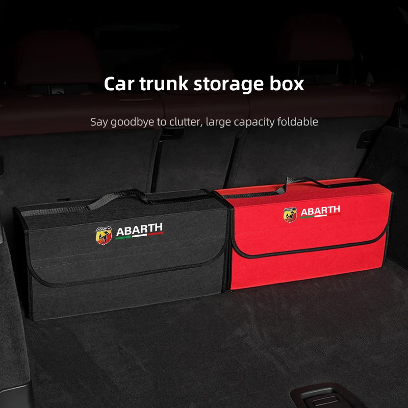 Saco de armazenamento do tronco do carro organizador diversos estiva caixa de arrumação para abarth fiat 500 tipo fr panda argo freemont viaggio bravo punto