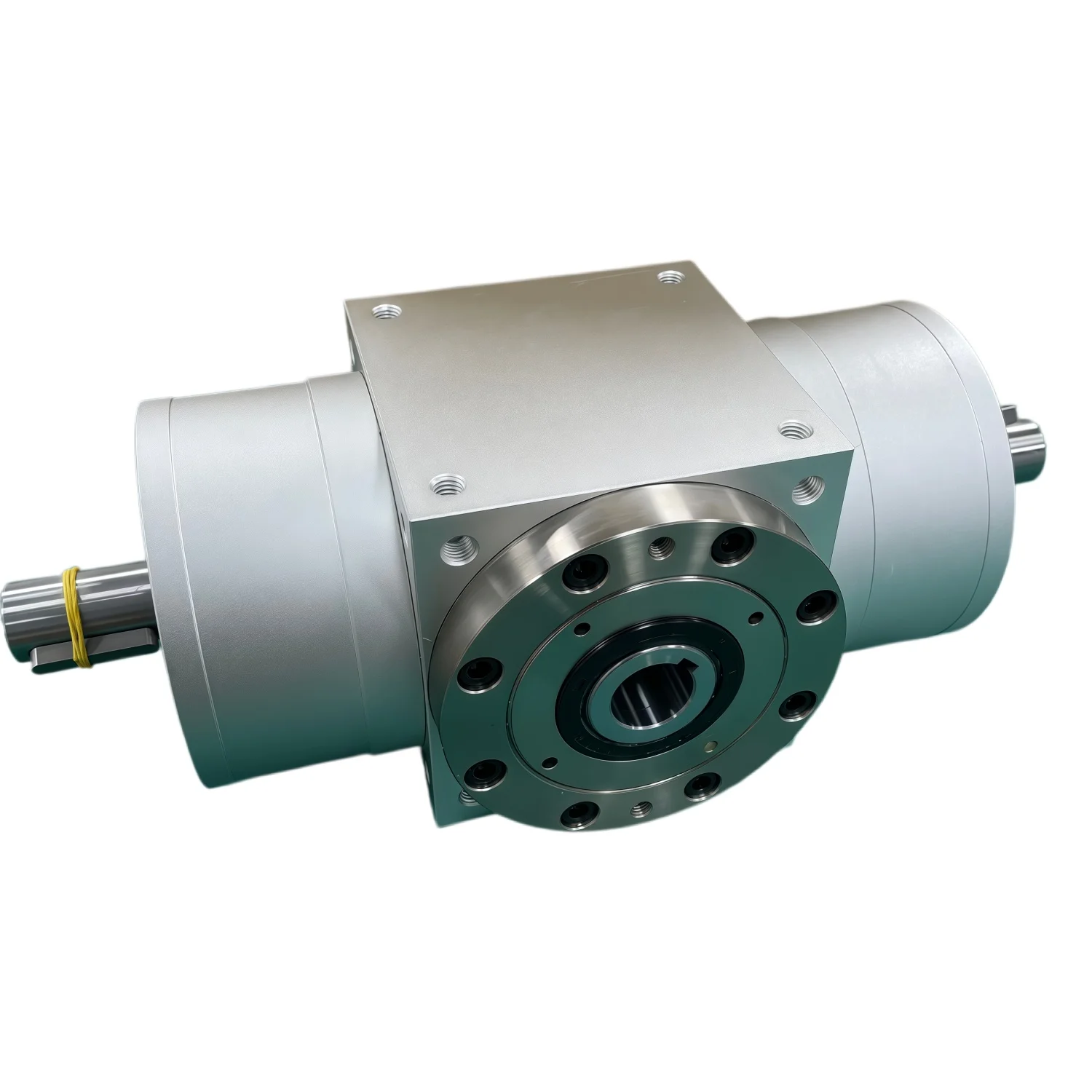 Customizable 90 Degree Right Angle Planetary Spiral Bevel Gearbox Speed Reducers 2:1 Ratio Hollow Output Shaft CE ISO