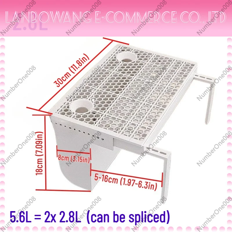2.8L/5.6L Hot Evaporative Humidifier Water Tank Replacement for Radiator, Silent Fog-Free Storage Box with Germ-Protection