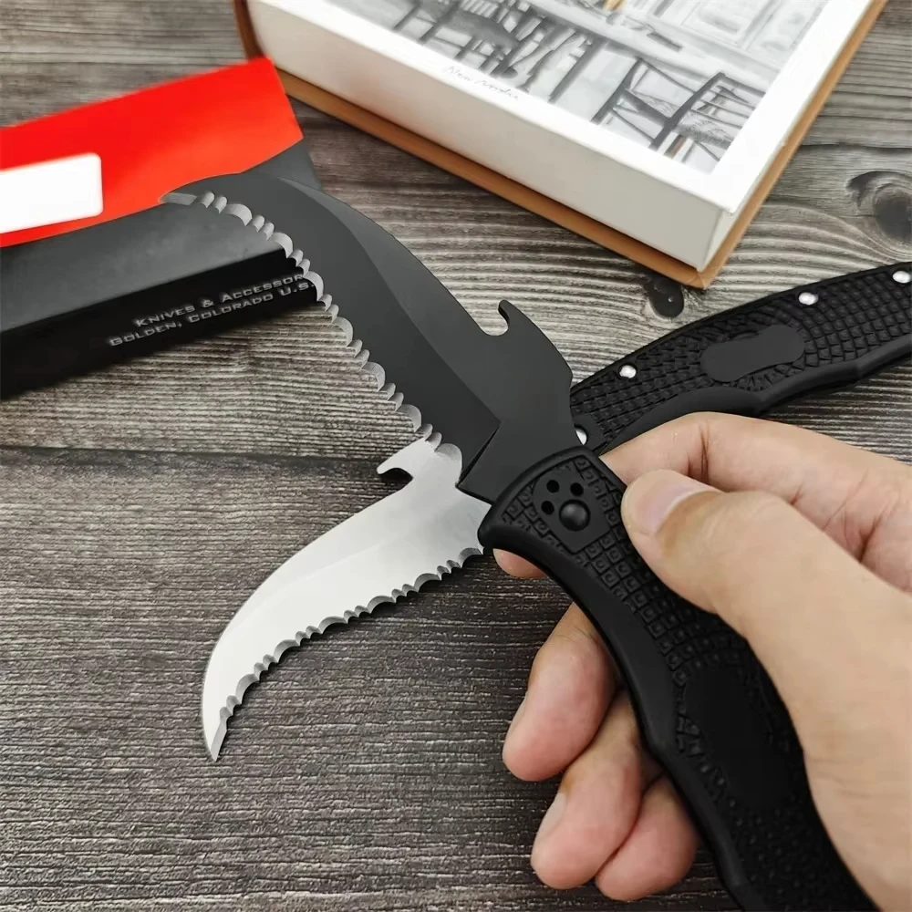 C-12S Tragbare Küche Klapp Taschenmesser Hohe Qualität D2 Klinge Nylon Faser Griff EDC Täglichen Gebrauch Schneiden Werkzeuge Obst Messer