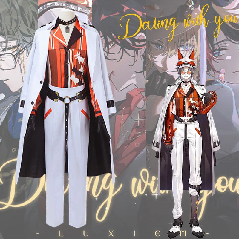 

Rainbow Club Mysta Rias Cosplay Costume Fox Luxiem Combination Suit Game Suit Cute Animation Costume Men Uniform