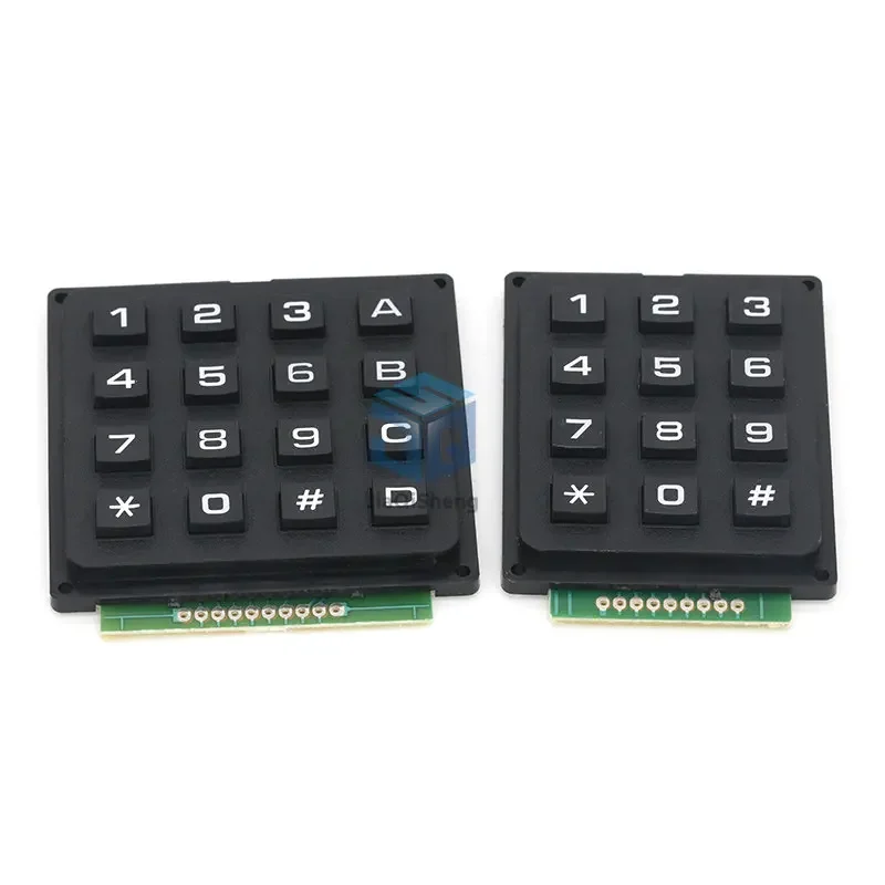 12 16 Key  4*4 4*3 Membrane Switch Keypad 4 x 4 4 x 3  Matrix Array Matrix keyboard membrane switch keypad for arduino