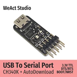 Weaxie-Téléchargement automatique, CH340K, CH340, USB vers série, TTL, UART Tech, 3.3V, TTL