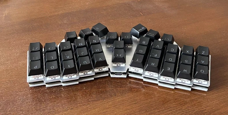 X3 Split Keyboard Hot Swap Custom Wired Single Mode Keyboard RGB QMK FR4 Integrated Corne Mechanical Keyboard Kit Teclado Gamer