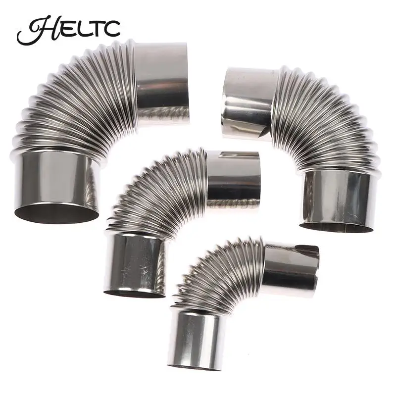 Windproof Cap Stainless Steel 90Degree Elbow Chimney Liner Bend 90° Multi Flue Stove Pipe Smoke Exhaust Pipe Of Gas Water Heater