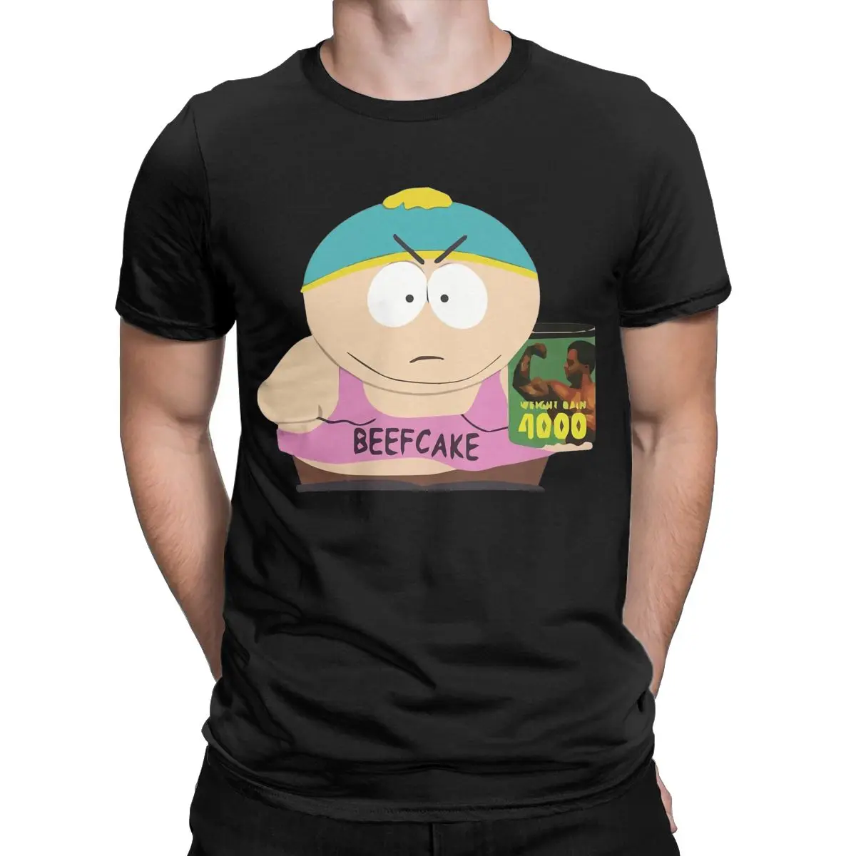 Novelty BEEFCAKE 4000 Southparks T-Shirts Men Round Neck Cotton T Shirts Short Sleeve Tee Shirt Plus Size Tops