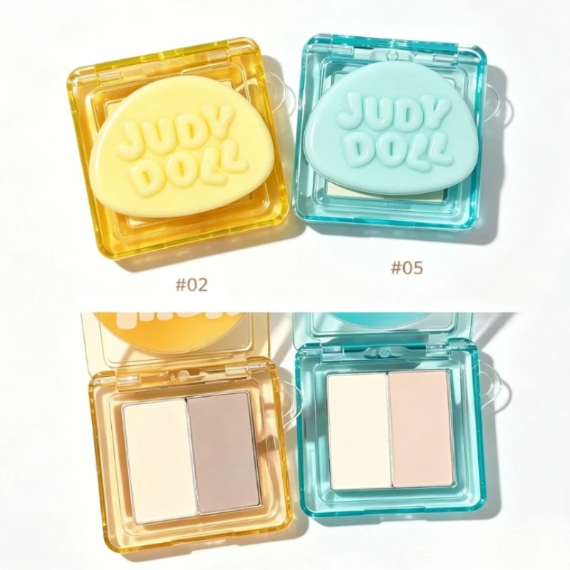 JudydoLL High Gloss Contouring Plate Shadow Nose Shadow Side Shadow Matte Facial Powder Delicate Brightening Beauty Makeup