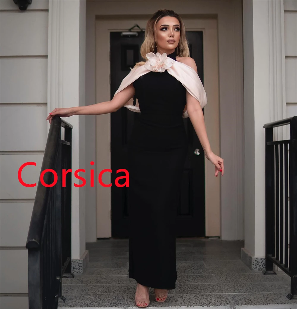 

Customized Simple Jersey Evening Dresses Classic Off the Shoulder Halter Celebrity Gowns High Quality Special Occasion Gowns