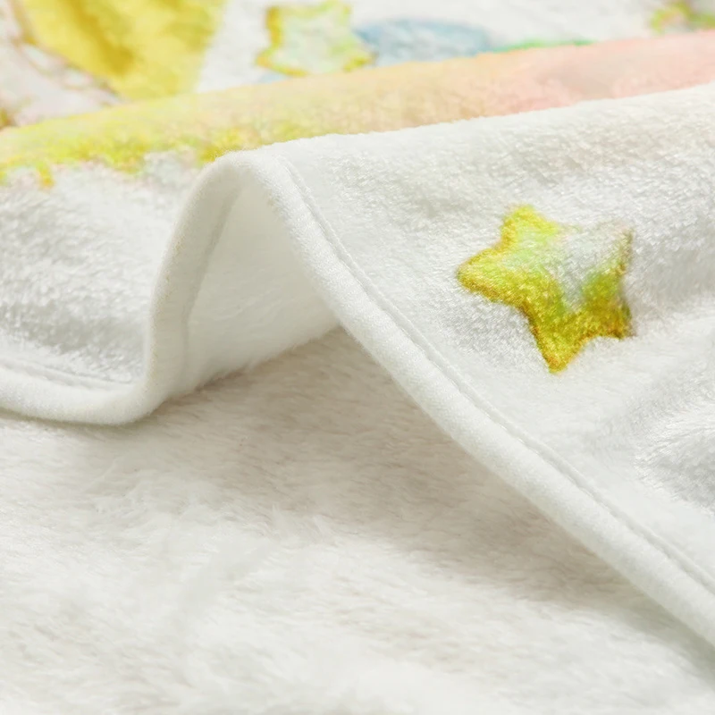 Baby Milestone Blanket Flannel Newborn Photography Props Infant Photo Background Blanket Growth Record Photography Accessories