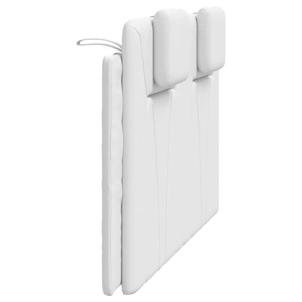 Almofada de cabeceira de couro sintético branco de 59,8 '' para conforto e estilo extras