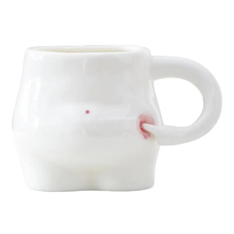 

Porcelain Squeeze Belly Mug Elegant Beverage Holder for Modern Homes and Offices Dropship