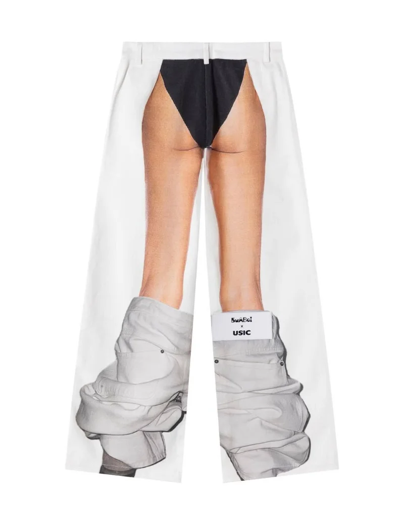 

Модные джинсы Y2K с реалистичным принтом, свободного кроя, в стиле стритвир, повседневные, для мужчин и женщин, в стиле Харадзюку, прямые брюки в уличном стиле