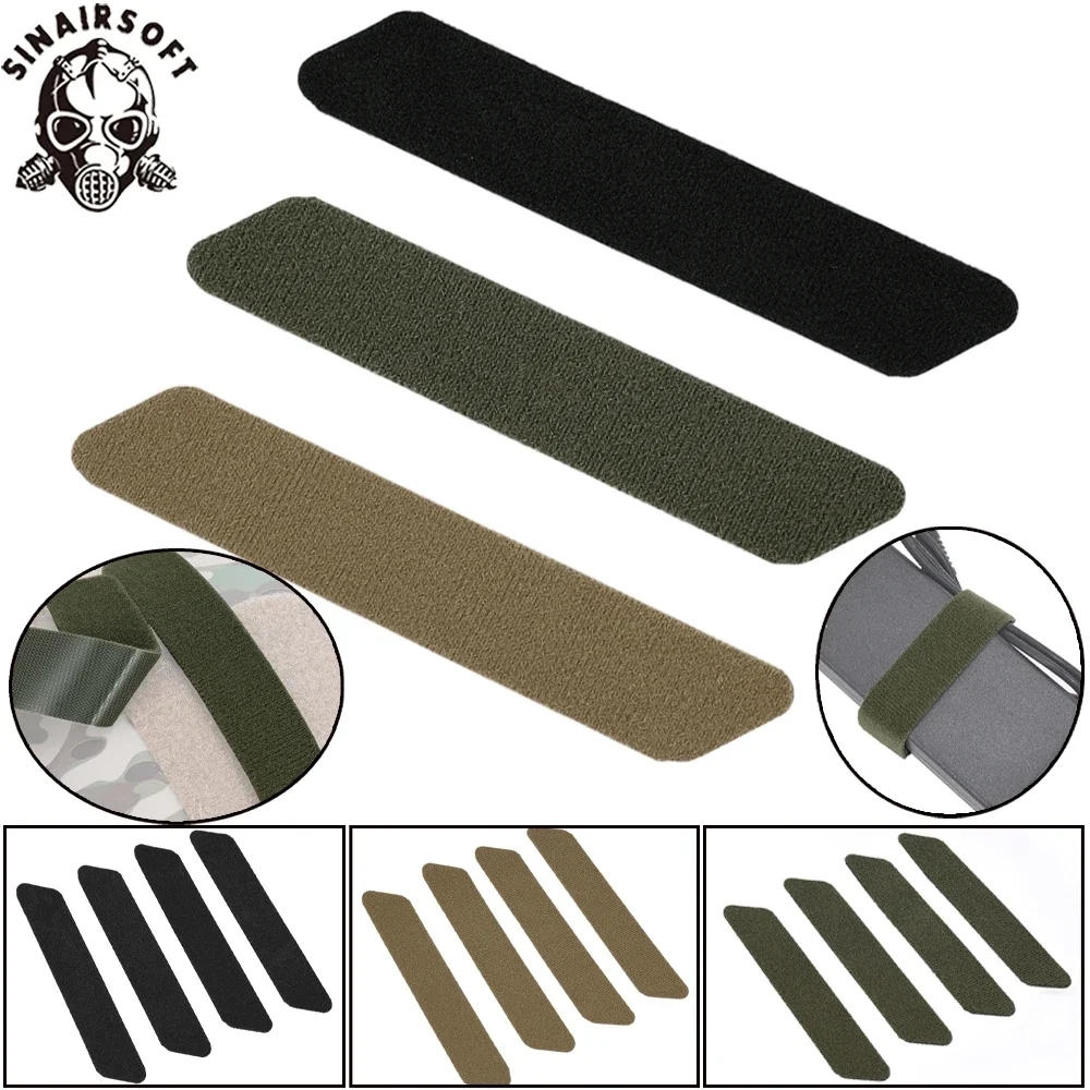 

Tactical Hook & Loop Fastener Straps 4-Piece Set Heavy Duty Reusable Straps For Gear Binding Cable Organizing