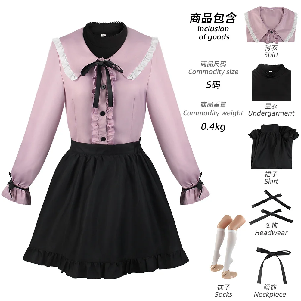 

Halloween Anime Cosplay Costume Cos Costume Vampire Cosplay Loli Suit Lace Collar Shirt Skirt Set 348