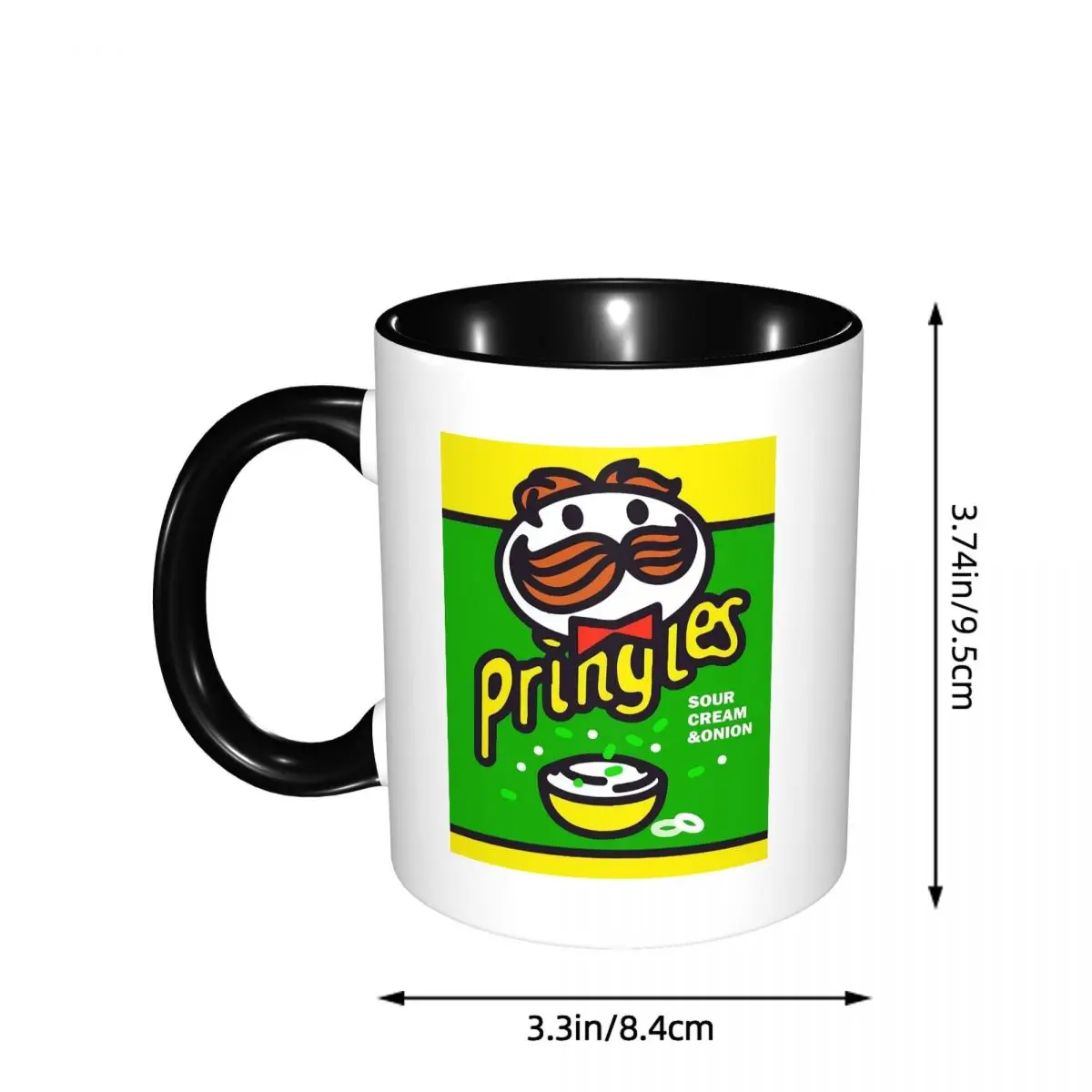 Potato Crisps Chips Pringles Print Mug Funny Ceramic Coffee Cups Tea Mugs Milk Cup Drinkware Gifts for Woman Man