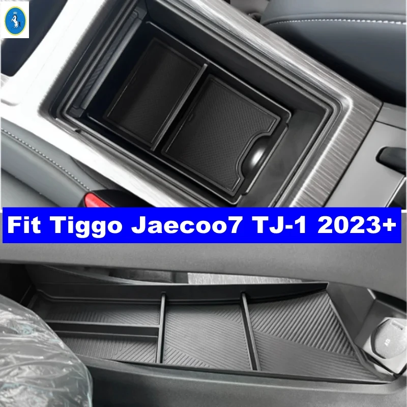 

For Chery Tiggo Jaecoo7 TJ-1 2023 2024 2025 Car Central Control Armrest Storage Box Organizer Case Decor Holder Tray Accessories