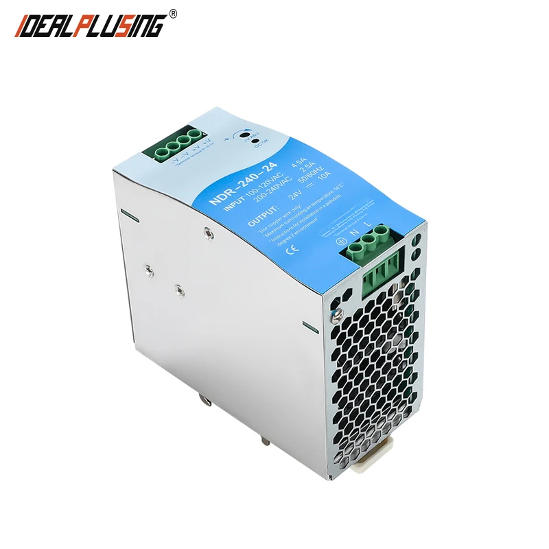 Switching Power Supply Transformer 240W  12V 24V 48V Output Voltage NDR-240 Series 17A 10A 5A Rail Type Small Volume