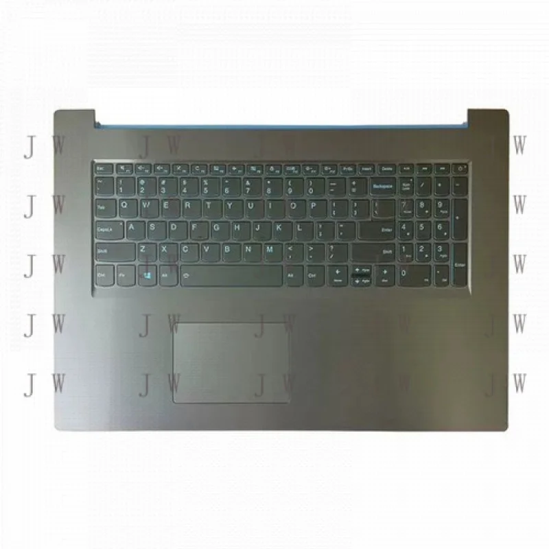 

DDJ для Lenovo Ideapad L340-17IRH, синяя подставка для рук с клавиатурой и подсветкой