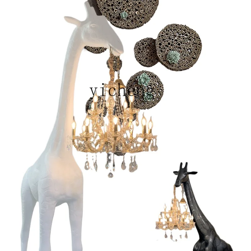 

XL Giraffe Floor Creative FRP Modern Simple and Light Luxury High-End Decoration Sculptured Ornaments