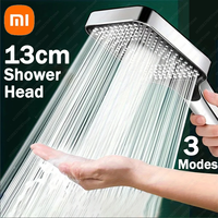 Xiaomi 13cm Super Large Panel Shower Head 3 Speed Adjustable High Pressure Massage Shower Head Bathroom Shower Arm Filter Parts