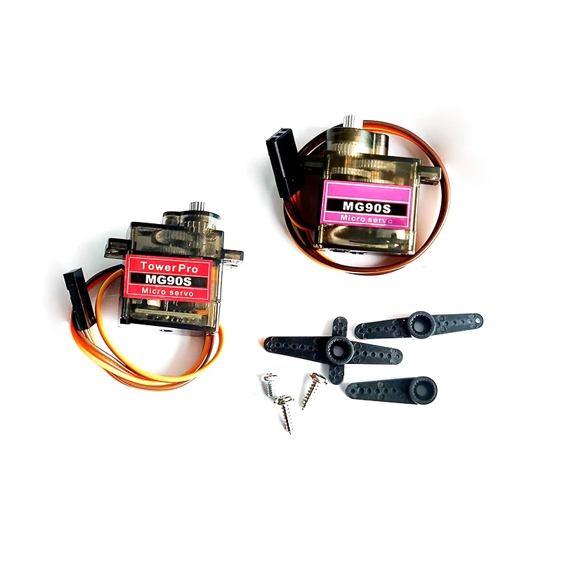 5PCS Tilt steering gear copper tooth SG90 upgrade MG90S metal/plastic gear digital (9g size) 14g mini servo