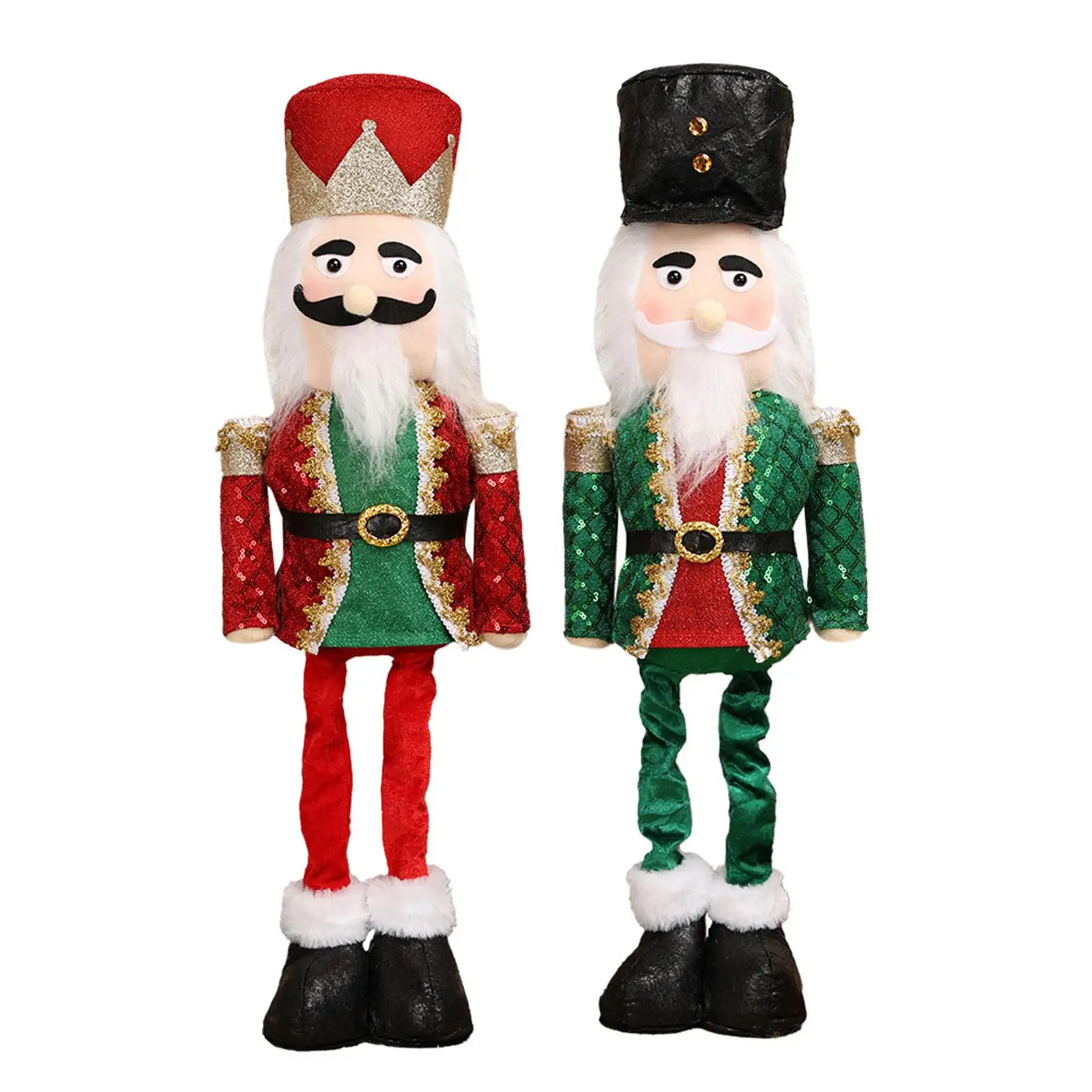 Weihnachts-Nussknacker, teleskopisch, Tischfigur, Weihnachtsdekoration, Weihnachtsmann-Nussknackerfigur, Skulptur für das Büro