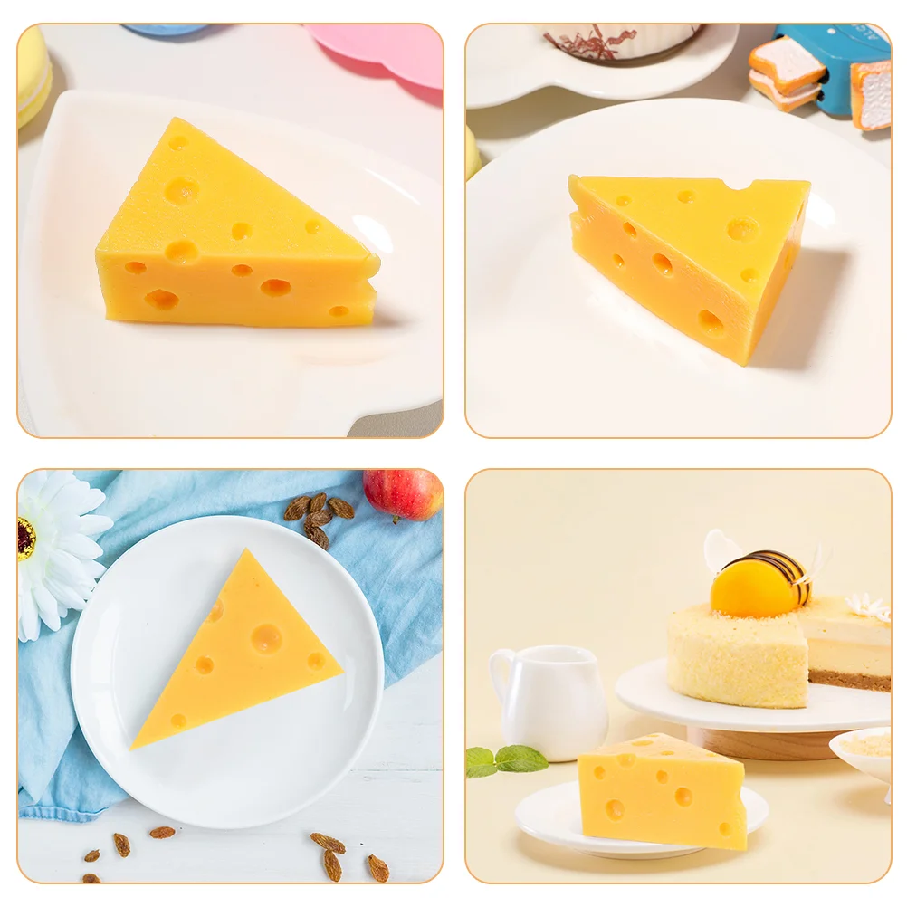 Cheese Model Decoration Fake Photography Prop Food Decorations Simulation Ornaments Miniature House Decors