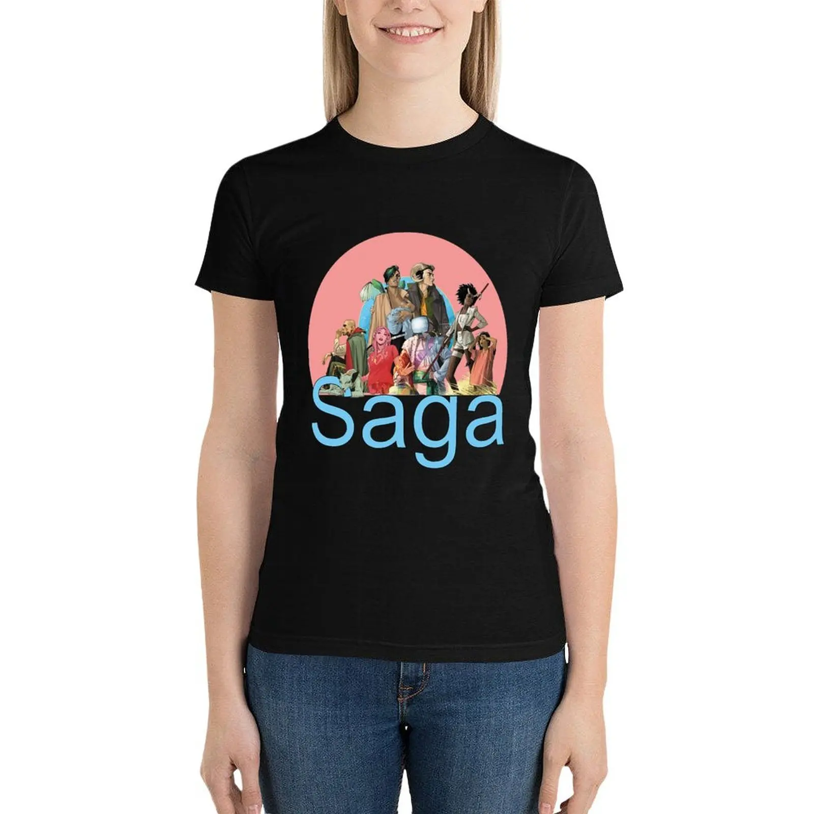 The Entire Saga T-Shirt funny Blouse Summer Women's clothing