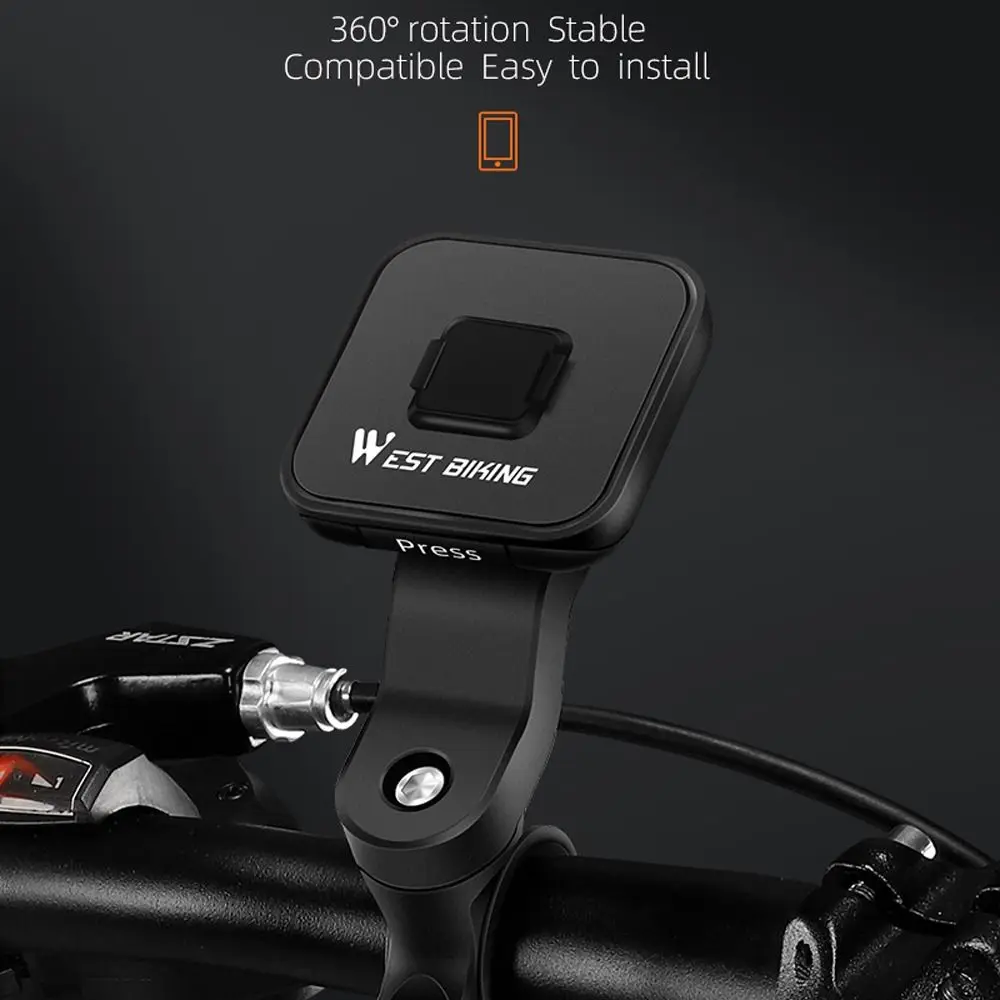 Bicycle Phone Holder 360° Adjustable Bicycle Phone Holder Smartphone Mobile Stand Magnetic Bicycle Phone Holder GPS Support