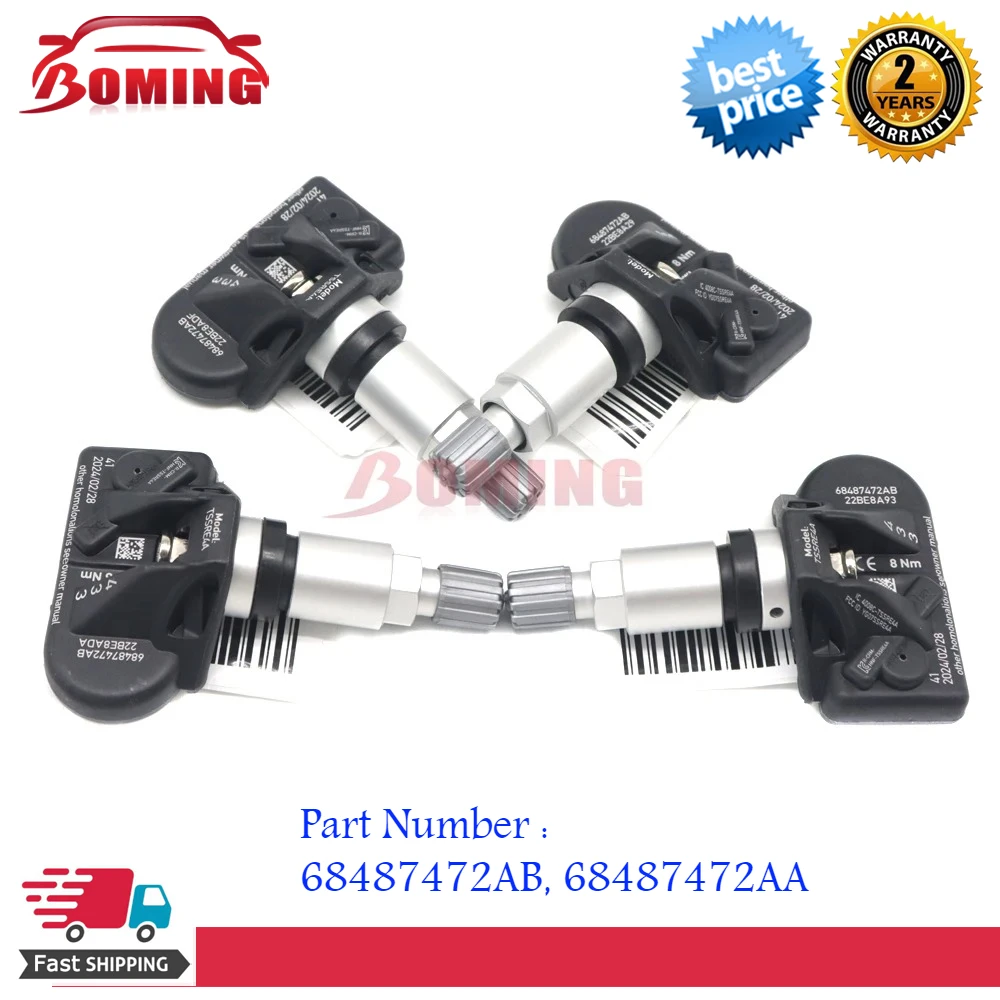 

TPMS 68487472AB Автомобильный датчик давления в шинах для Dodge Challenger R/T Scat Pack 433 МГц 2019-2023 68487472AA